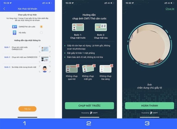 Chọn “Cập nhật lại thông tin cá nhân”