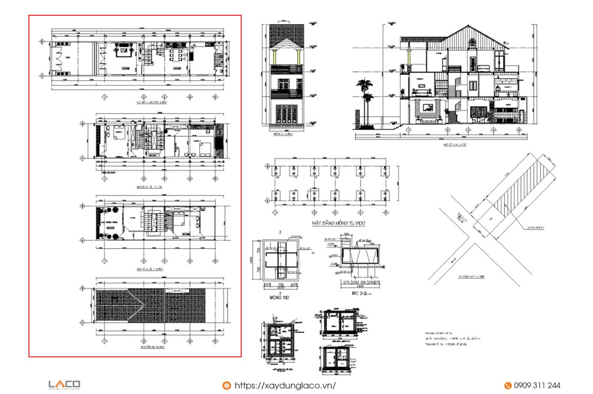 Trong Bản Vẽ Xin Phép Xây Dựng Có Những Gì? - Xây Nhà Trọn Gói LACO