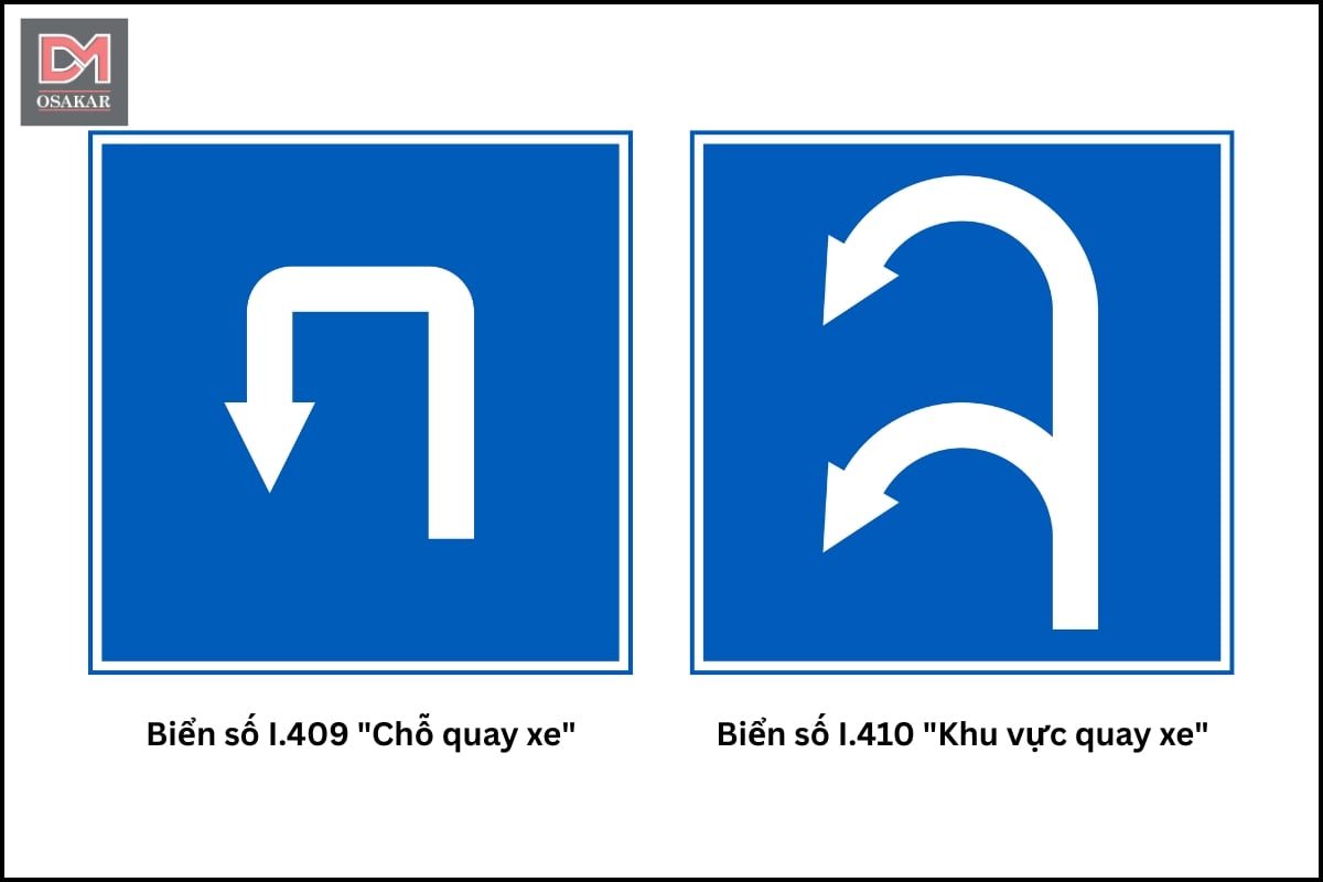 Biển báo quay đầu xe gồm biển nào? Quy định quay đầu xe đúng luật