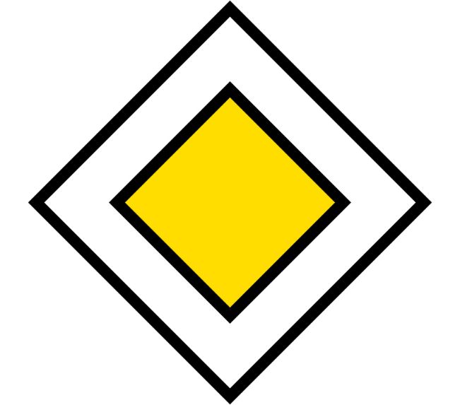 W.207a - Giao nhau với đường không ưu tiên (đường nhánh)