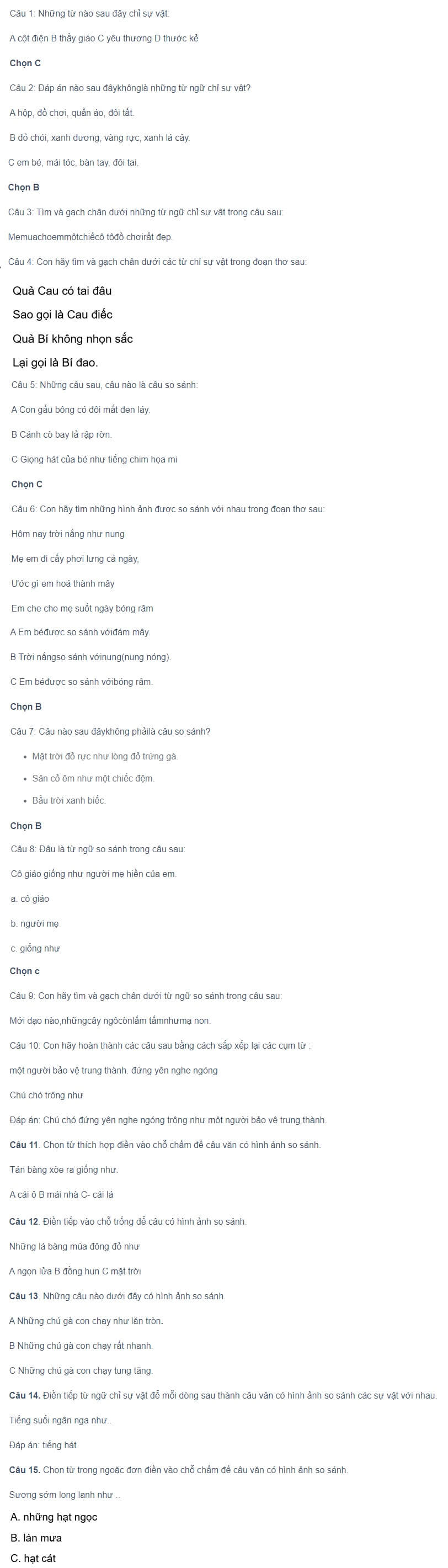 Tiếng Việt lớp 3 so sánh: Kiến thức & cách học hiệu quả