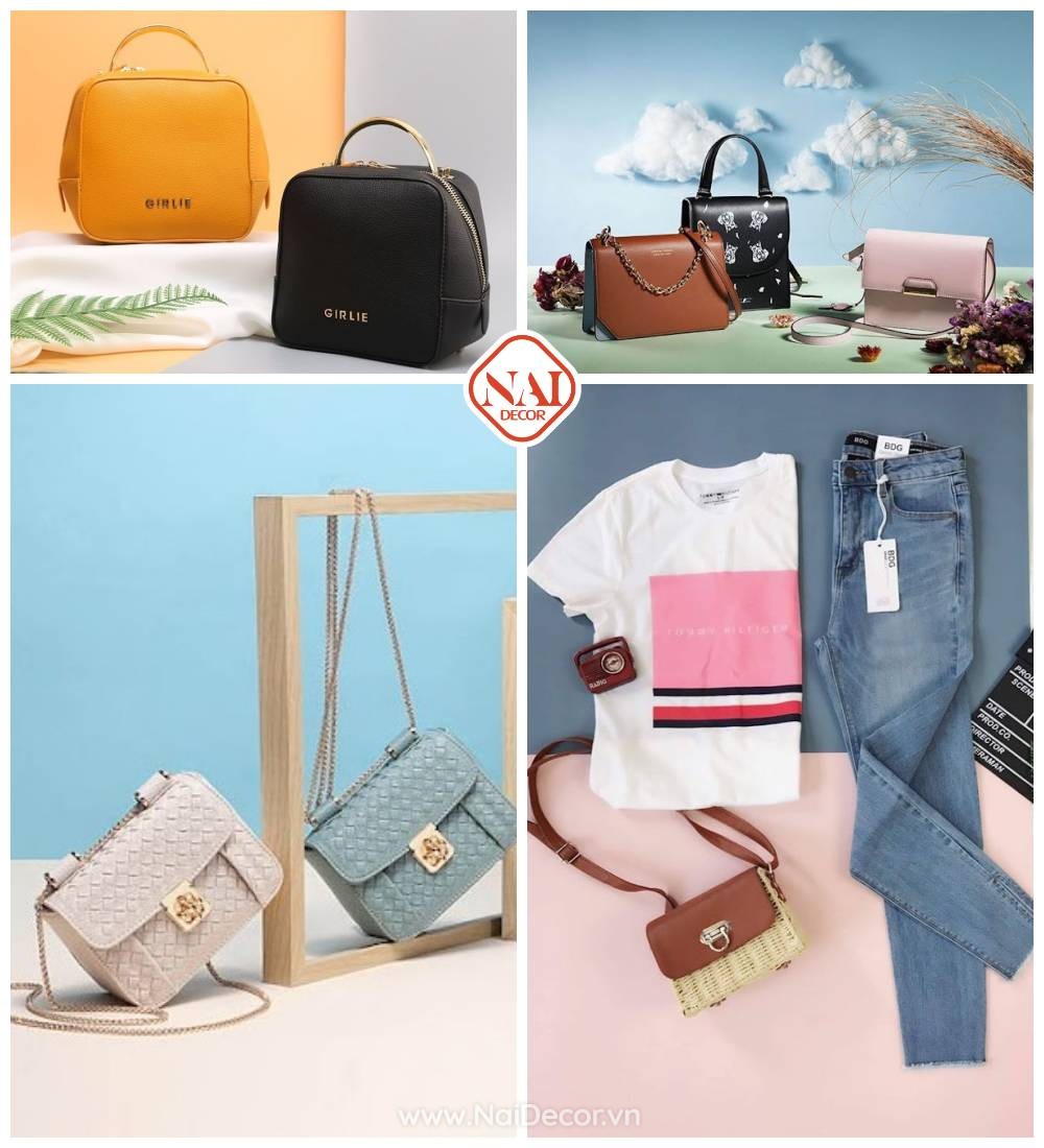 Chup Anh Tui Xach Dep Voi Phong Nen Tron Nhieu Mau Ket Hop