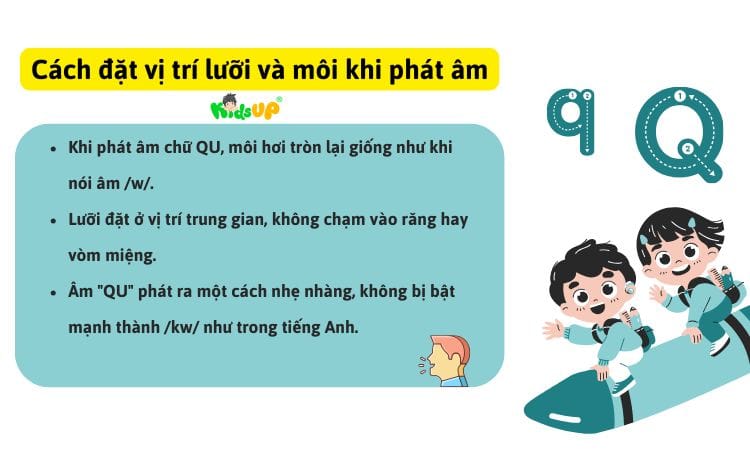 Các bài tập thực hành giúp trẻ phát âm chữ Q chuẩn hơn