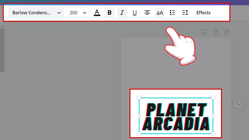 Sử dụng các chức năng trên thanh công cụ để tạo kiểu chữ riêng theo ý mình