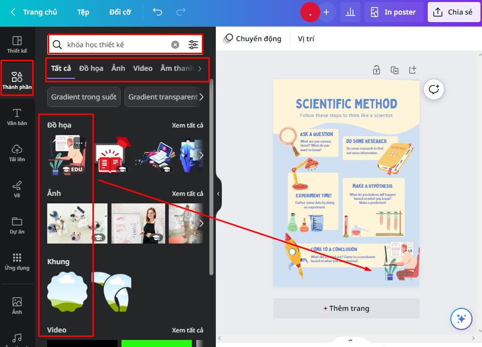 Chia sẻ và tải xuống thiết kế poster