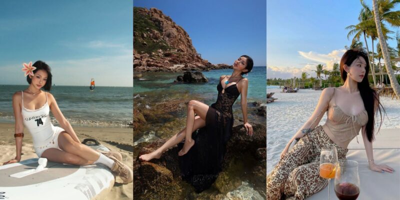 tạo dáng đi biển cho nữ