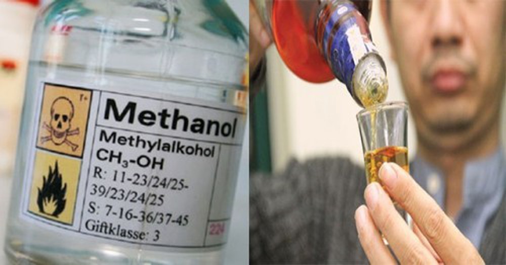 Rượu có chứa hàm lượng methanol cao có thể gây ngộ độc khi uống