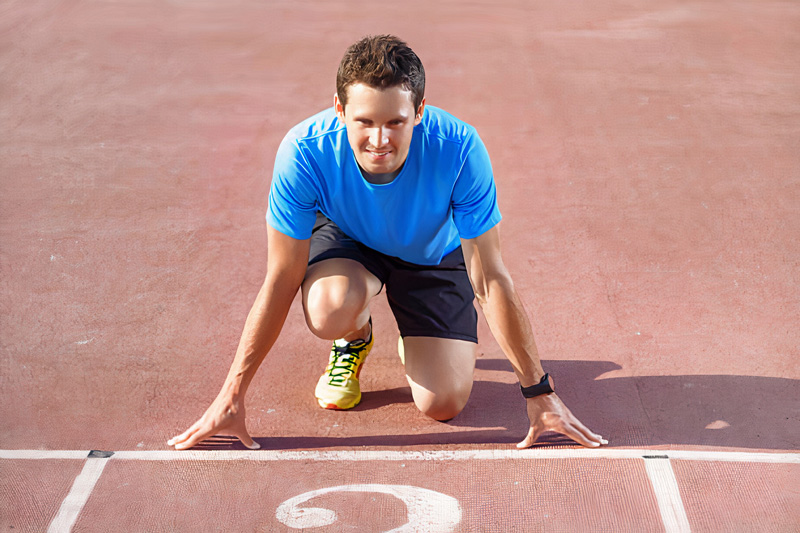 Giai đoạn xuất phát trước khi chạy bộ