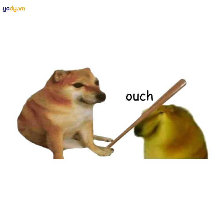 Ảnh meme Cheems bonk đáng yêu