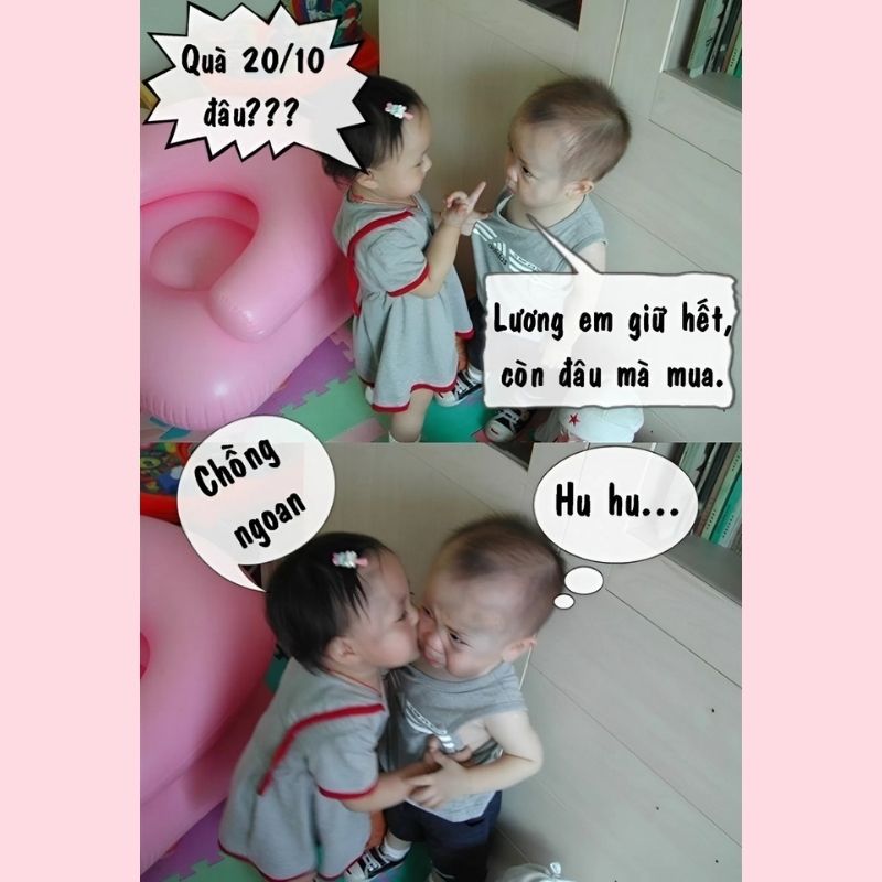 Meme chúc vợ yêu ngọt ngào