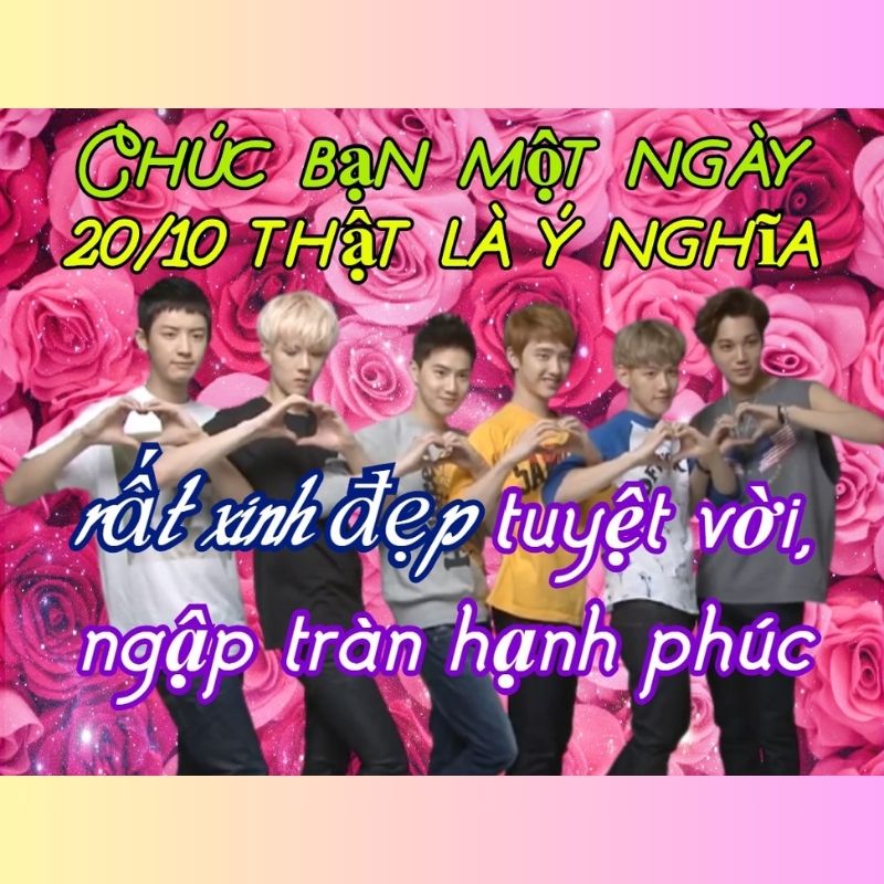 Meme idol Kpop chúc mừng 20/10