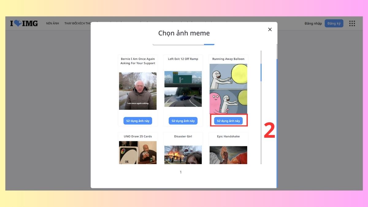 Dùng ứng dụng tạo meme online