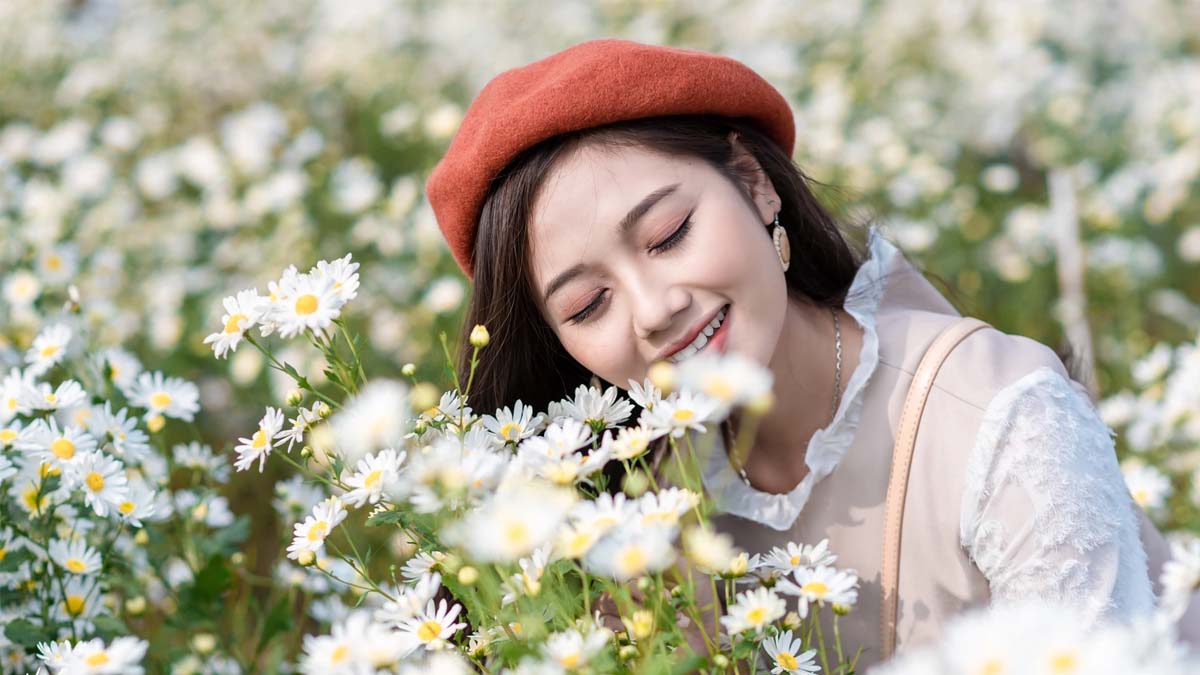 Cách chụp ảnh với rừng hoa