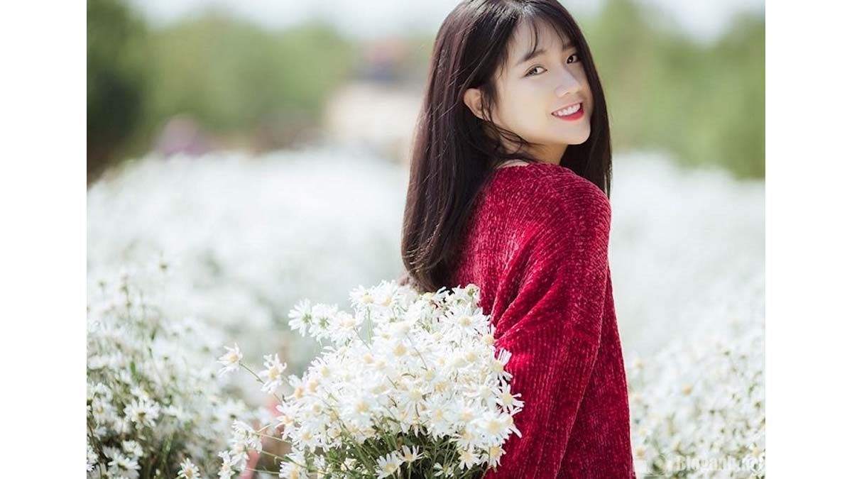 Cách chụp ảnh với rừng hoa xinh đẹp