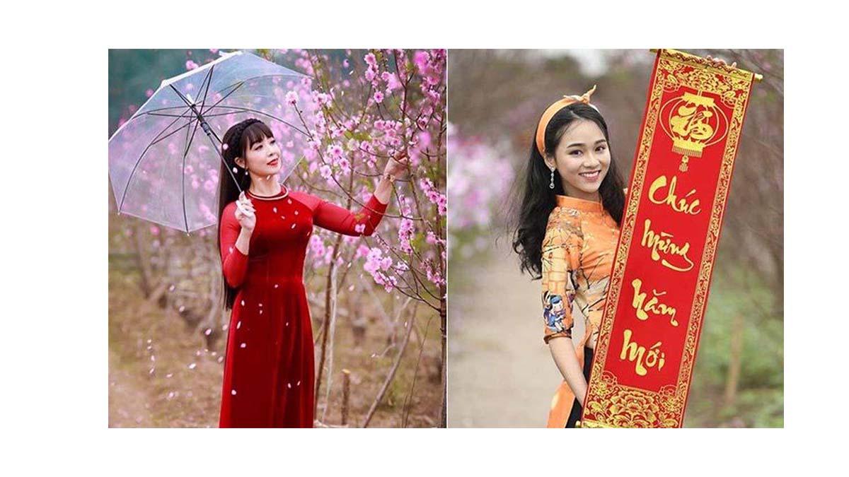 Cách chụp ảnh cùng hoa và thư pháp mừng tết