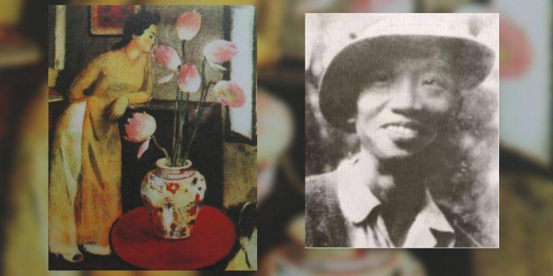 Bức tranh Thiếu Nữ bên Hoa Sen