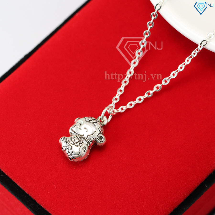Dây chuyền bạc nữ hình con khỉ đẹp DCN0357