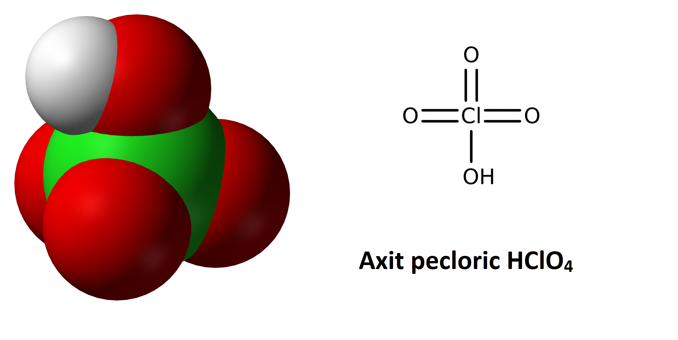Công thức cấu tạo của axit pecloric
