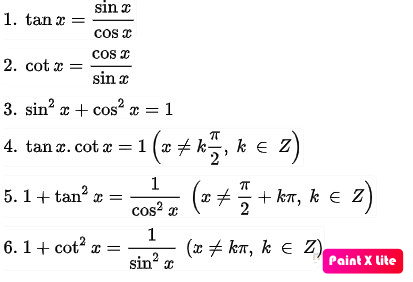 Công thức lượng giác lớp 10 cần nhớ