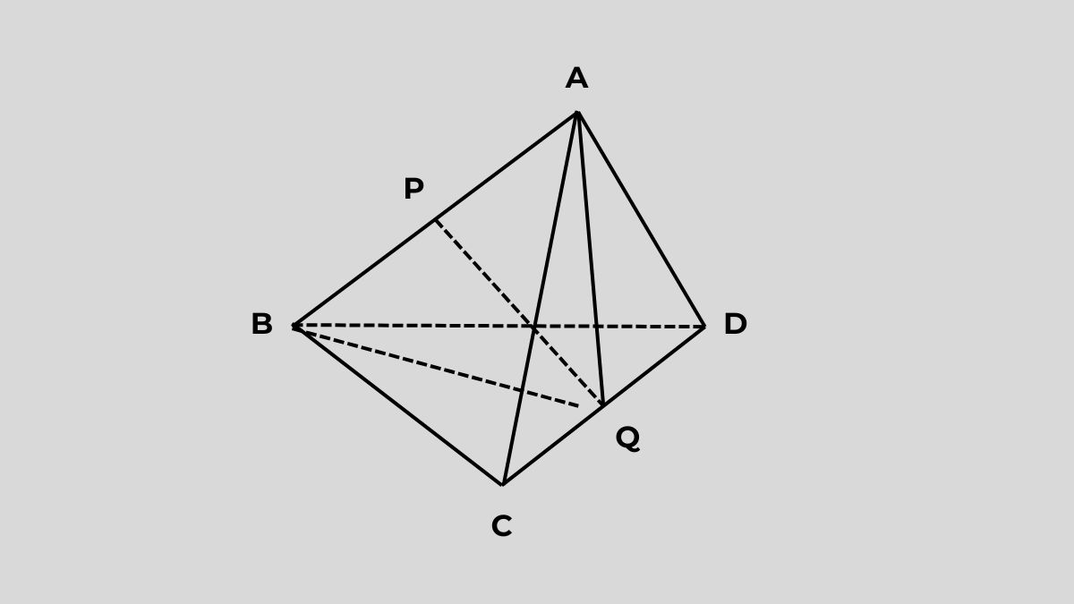 Bài tập ví dụ 2 về tính khoảng cách giữa 2 đường thẳng