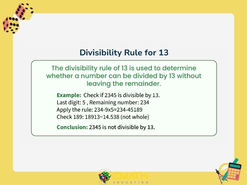 Dấu hiệu chia hết cho 13: Bí quyết nhận biết hiệu quả