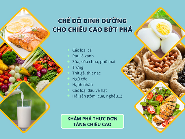Các loại thực phẩm tốt cho xương khớp, giúp chiều cao phát triển