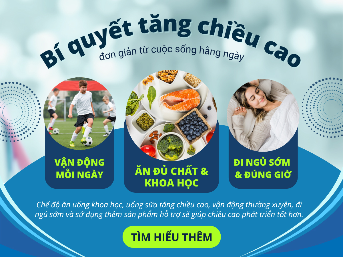 Chế độ sinh hoạt lành mạnh để tăng chiều cao thuận lợi