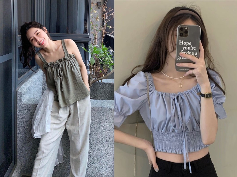 ngực lép mặc gì cho sang