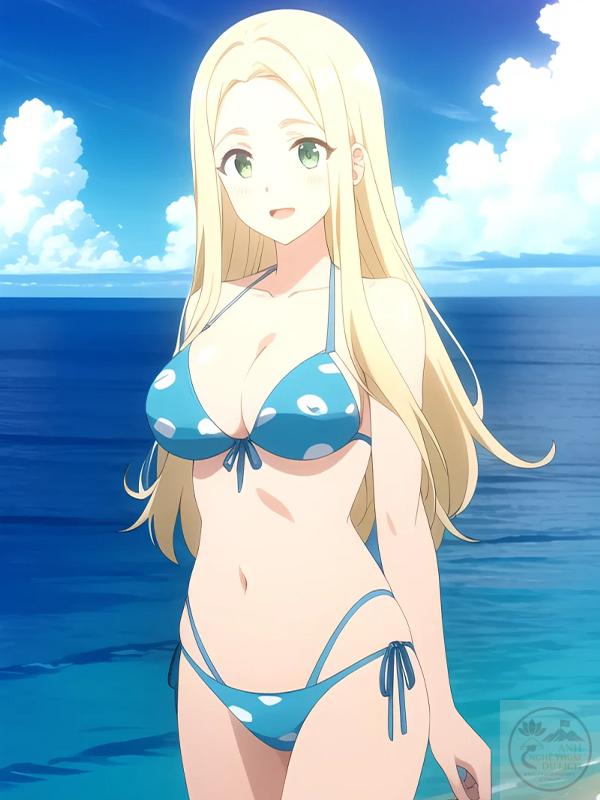 Ảnh gái anime mặc bikini lạnh lùng
