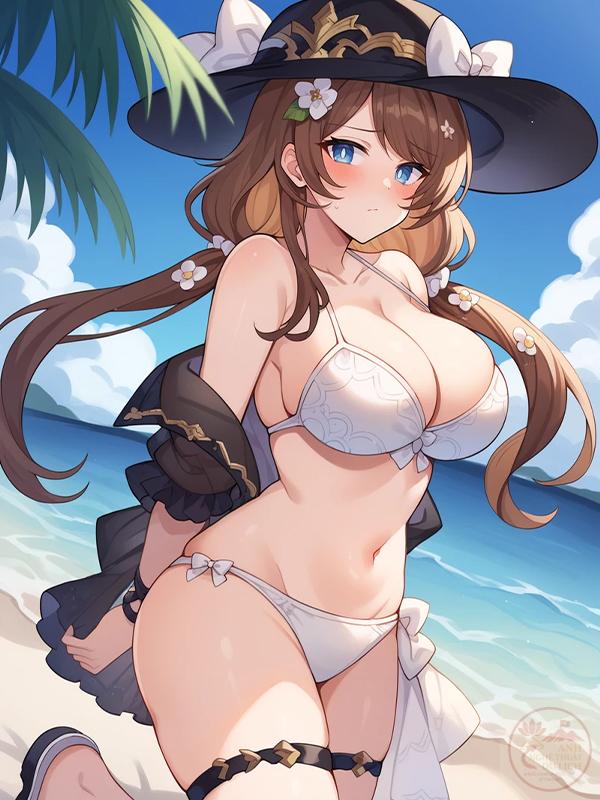 Ảnh anime bikini khoe dáng