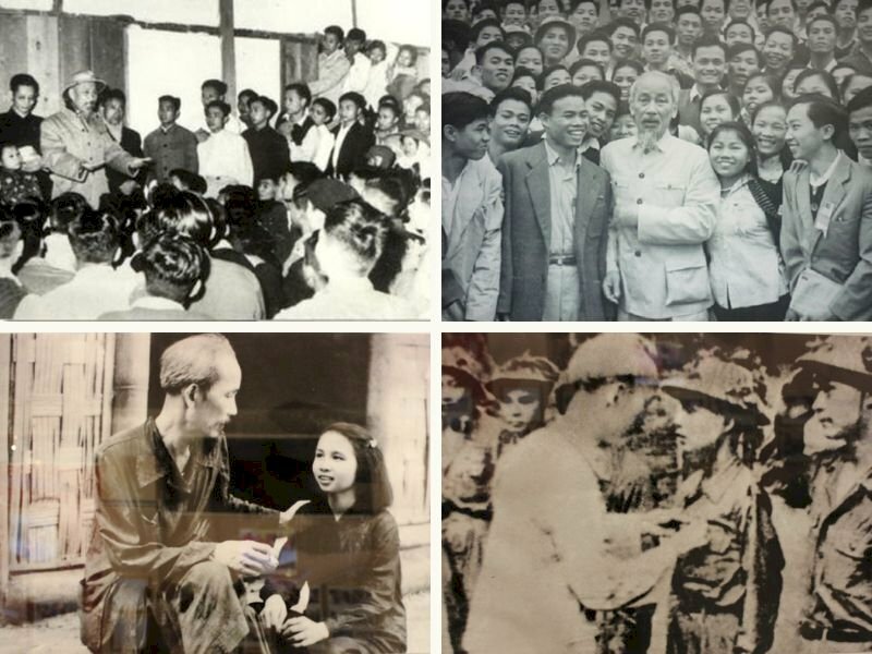 101 Hình ảnh Bác Hồ với thanh niên, tải miễn phí