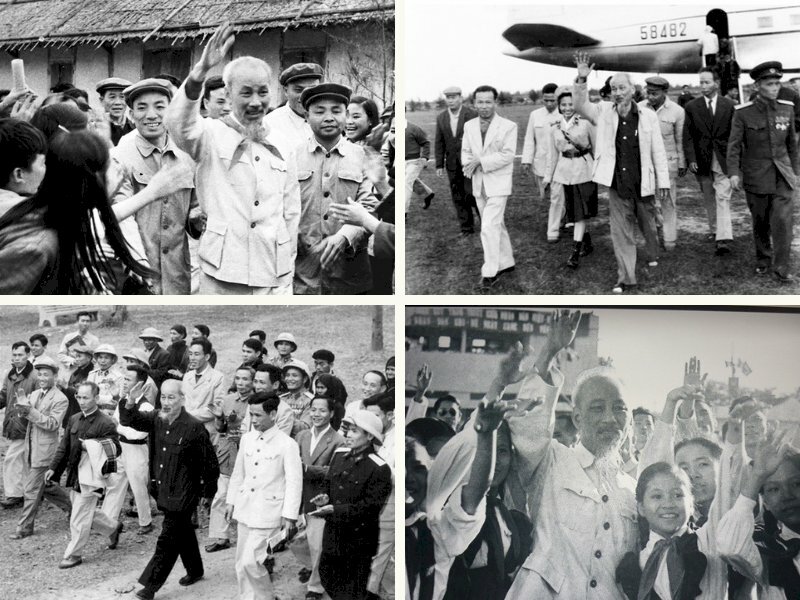 Hình ảnh Bác Hồ vẫy tay chào - InKyThuatSo