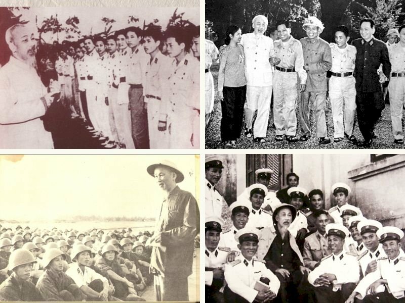 101 Hình ảnh Bác Hồ với bộ đội, tải miễn phí