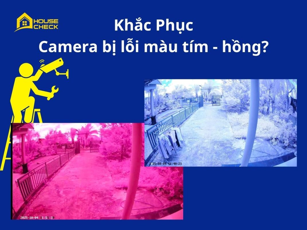Hướng dẫn sửa lỗi camera quan sát bị lỗi hình ảnh màu hồng tím