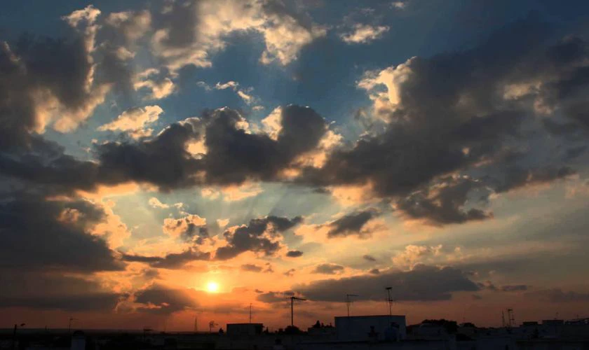 Wallpaper chill bầu trời buổi chiều