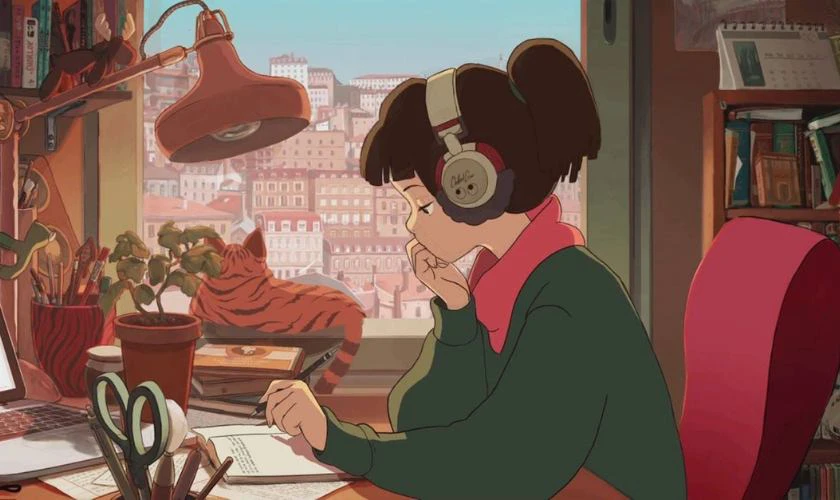 Ảnh nền chill học tập