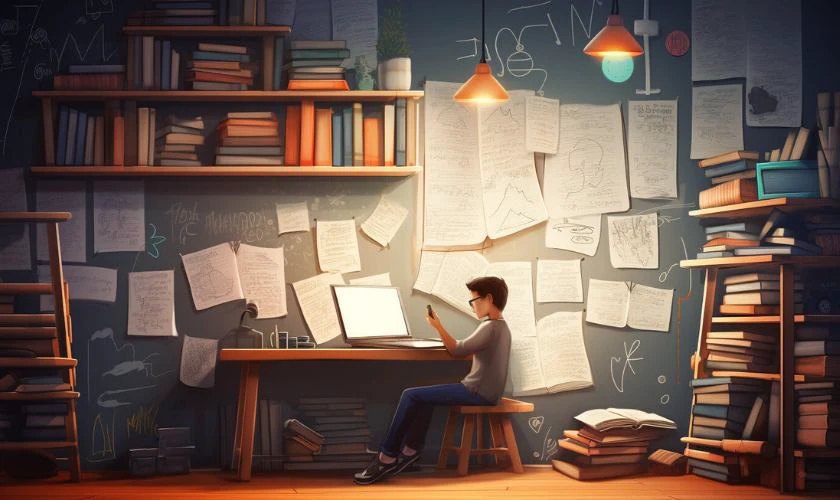 Wallpaper chill học tập cho máy tính