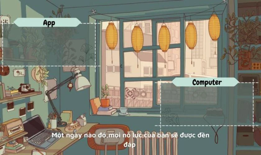 Ảnh nền chill học tập cho máy tính