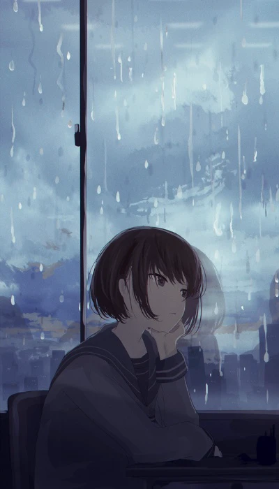 hình nền anime buồn