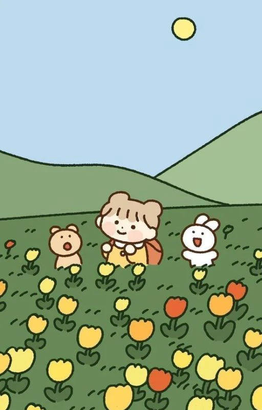 Wallpaper nền chill kute dễ thương