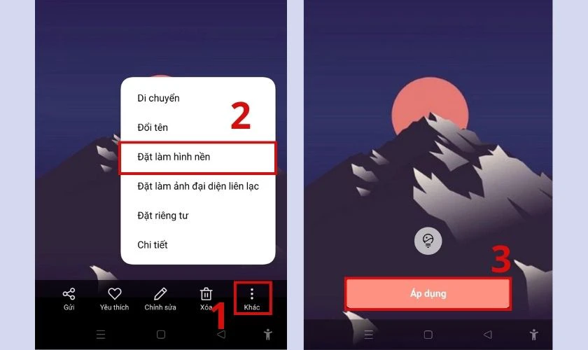 cài hình nền trên android