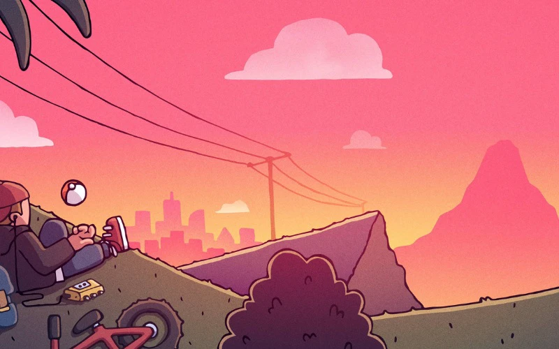 ảnh nền chill hoạt hình