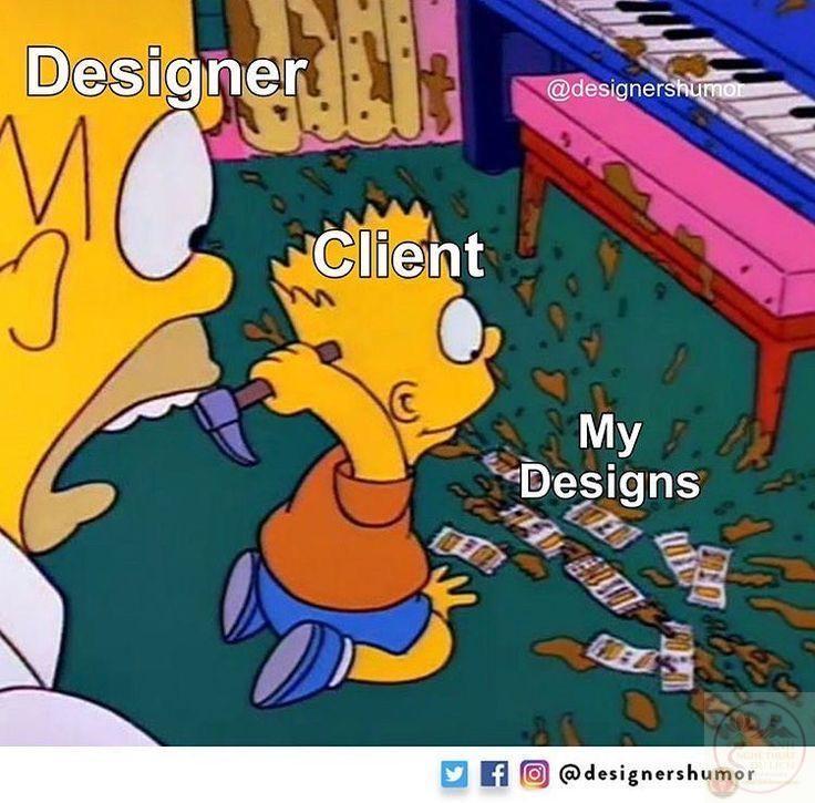 Designer meme thường châm biếm cảnh khách đưa feedback không rõ ràng