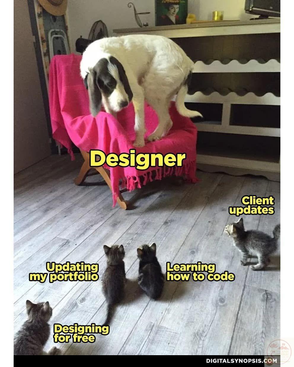 Một nụ cười bật ra khi đọc caption mô tả cảnh sửa thiết kế vô tận