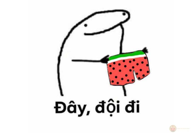 Meme quê đội quần