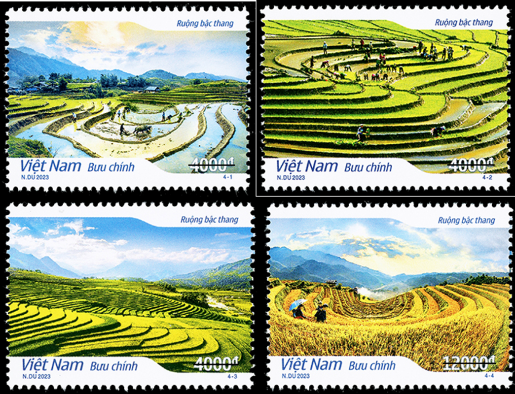 Phát hành bộ tem bưu chính về vẻ đẹp Ruộng bậc thang