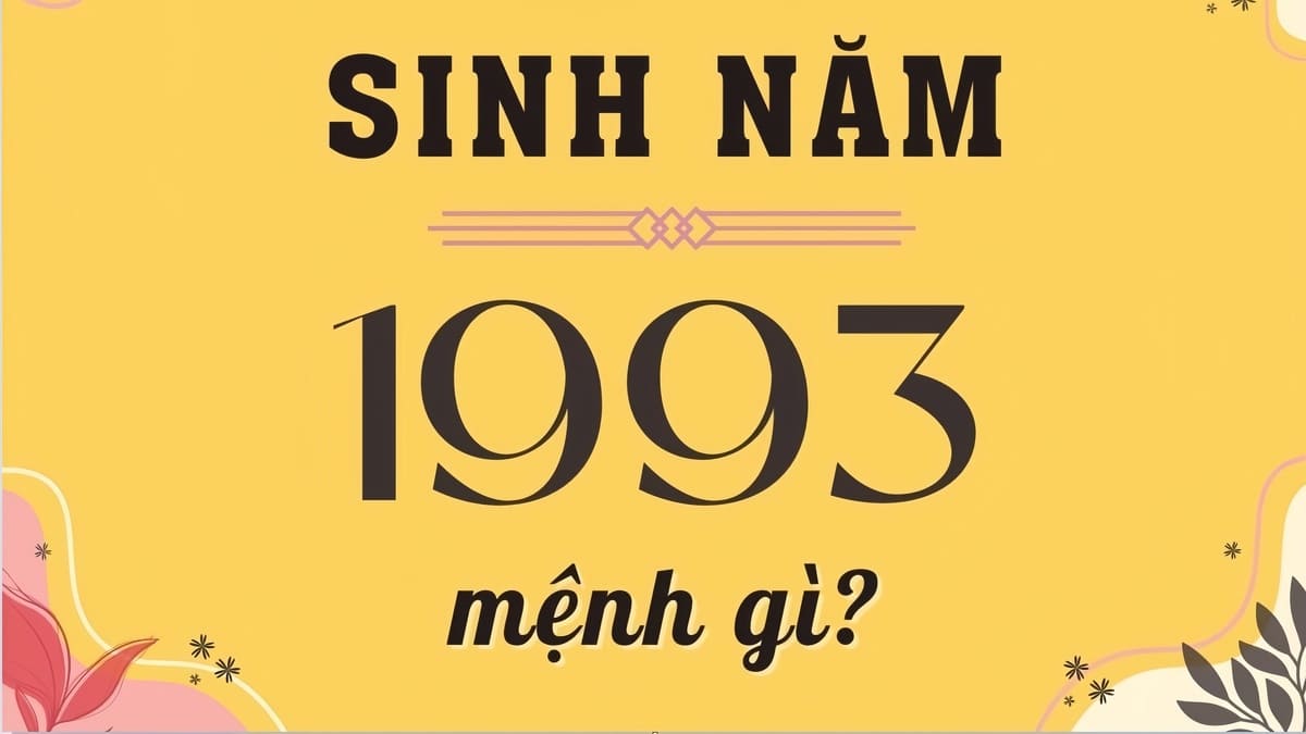 Quý Dậu 1993 mệnh gì, hợp xe màu gì, cung gì, tuổi con gì?