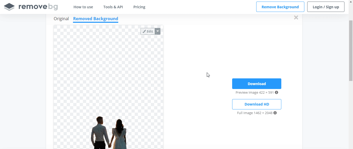 trang web tách nền ảnh Clipping Magic