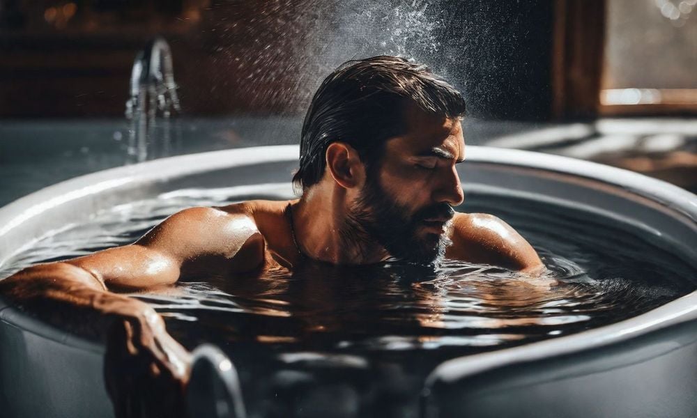 Tắm nước ấm là một cách điều trị đau xương cụt tự nhiên.