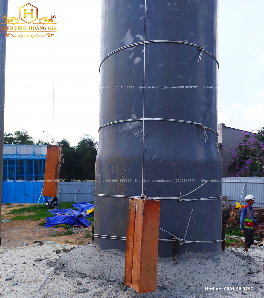 Cột tròn thành phần chính chịu lực của ngôi nhà